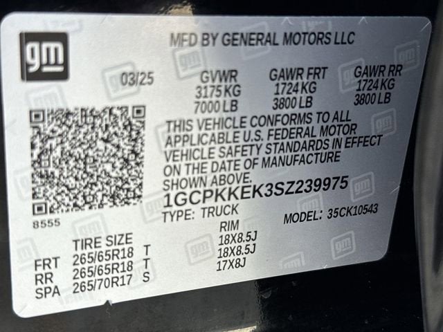 2025 Chevrolet Silverado 1500 LT (2FL)