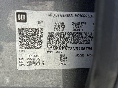 2022 Chevrolet Suburban RST