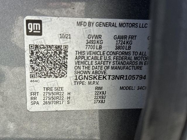 2022 Chevrolet Suburban RST