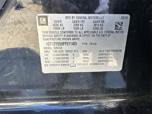 2015 GMC Sierra 2500 HD SLE