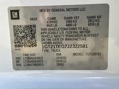 2018 GMC Sierra 2500 HD SLT