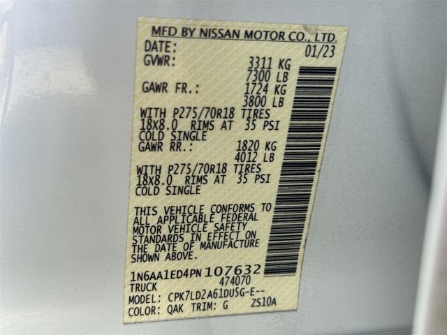 2023 Nissan Titan PRO-4X