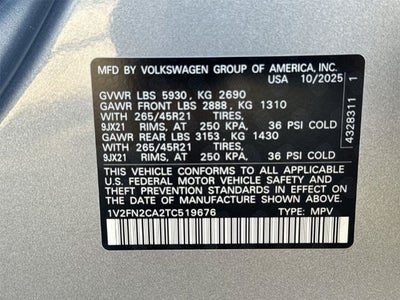 2026 Volkswagen Atlas SEL Premium R-Line