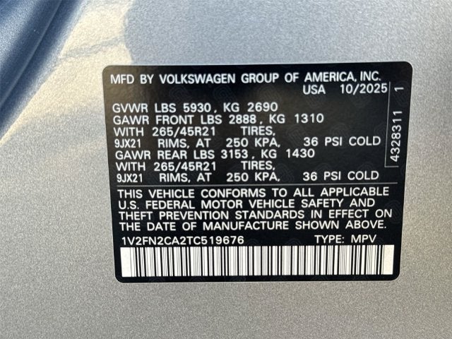 2026 Volkswagen Atlas SEL Premium R-Line