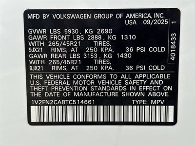2026 Volkswagen Atlas SEL Premium R-Line
