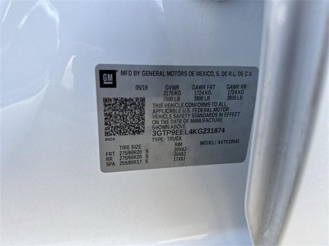 2019 GMC Sierra 1500 AT4