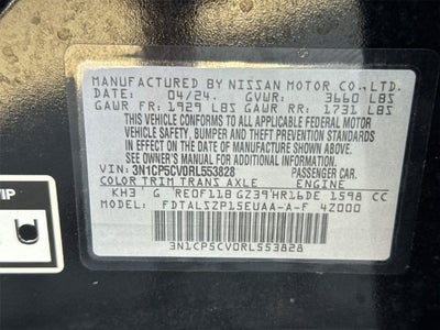2024 Nissan Kicks SV Xtronic CVT