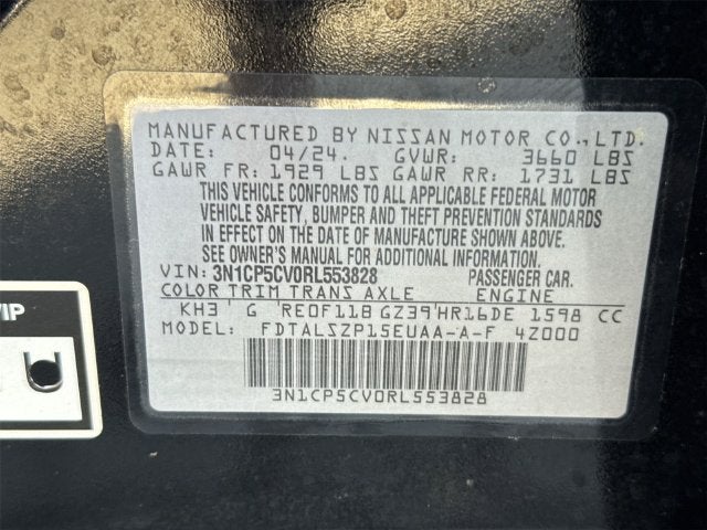 2024 Nissan Kicks SV Xtronic CVT