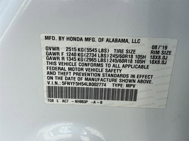 2020 Honda Pilot 2WD EX-L