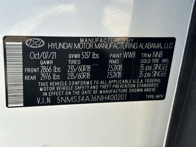 2022 Hyundai Santa Fe SEL