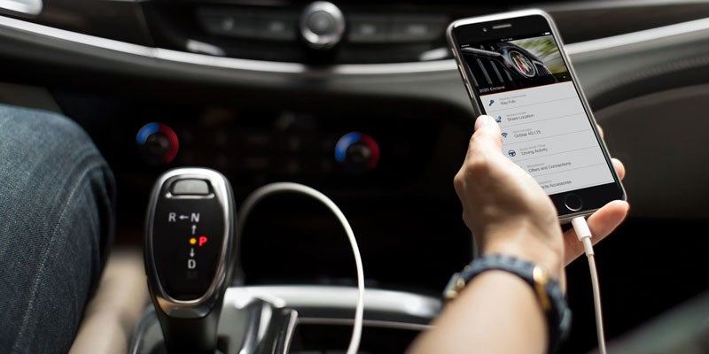 2021 BUICK ENCLAVE mobile inside the car
