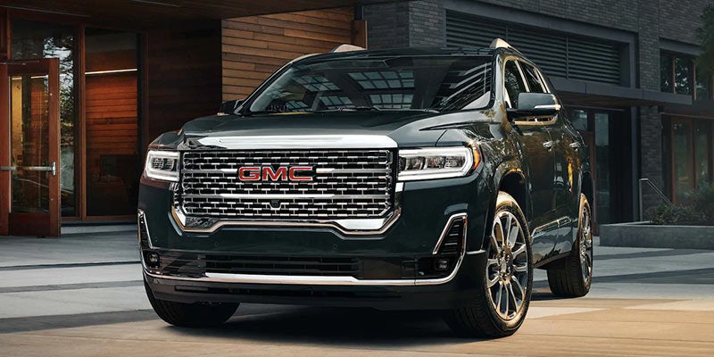 black GMC ACADIA front