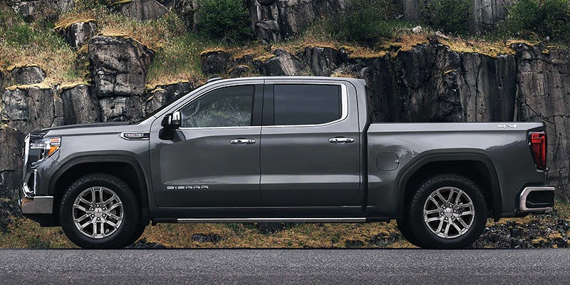 grey GMC SIERRA 1500 sideview