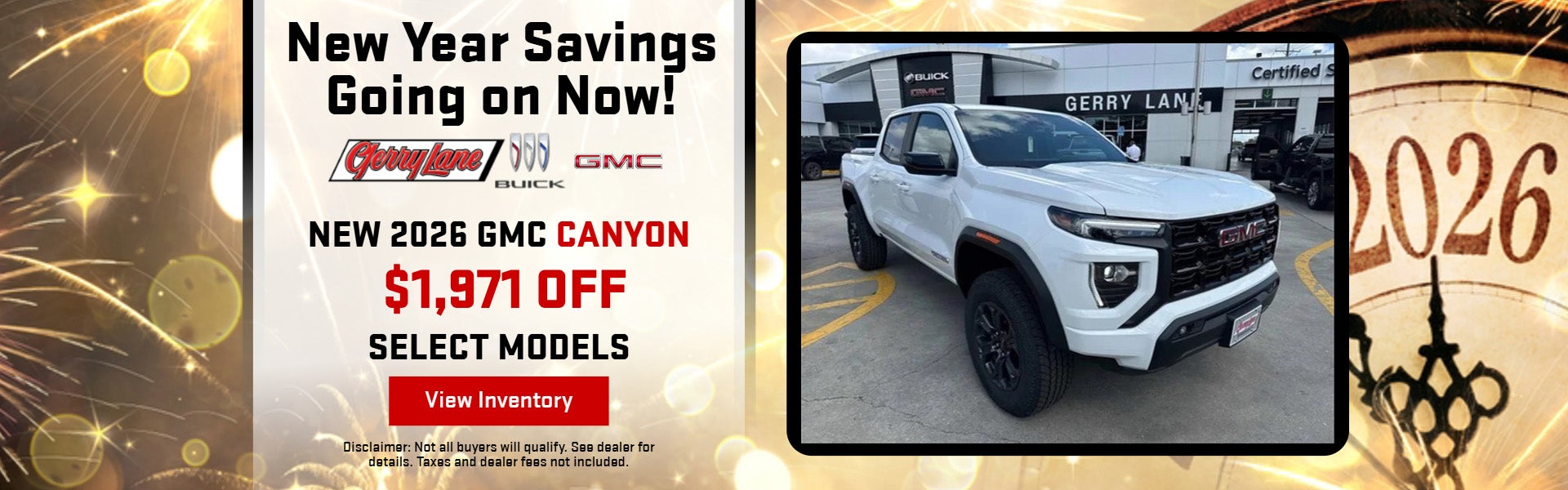 White 2026 Canyon New Year theme 