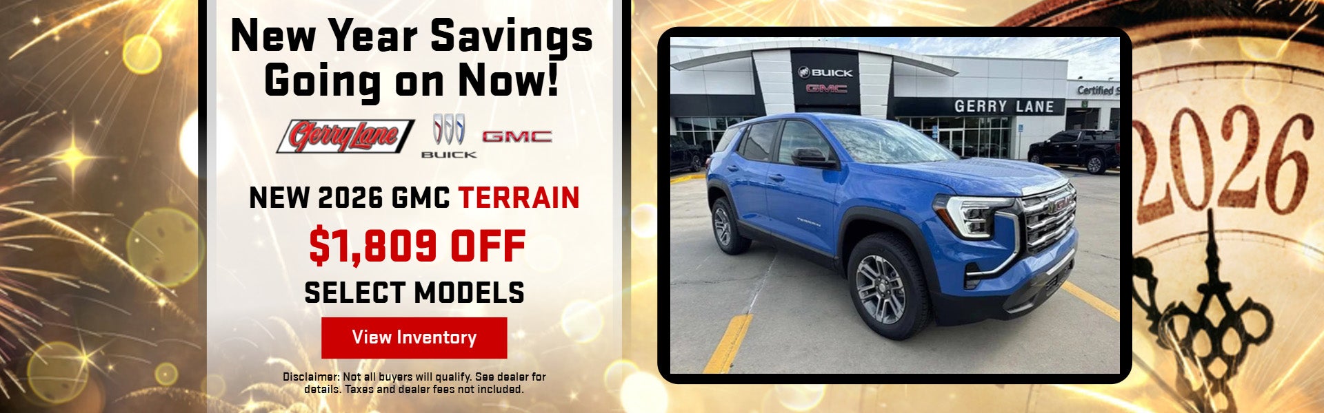 White 2026 Terrain New Year theme 