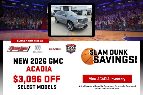 NEW 2026 GMC ACADIA $3,096 OFF SELECT MODELS