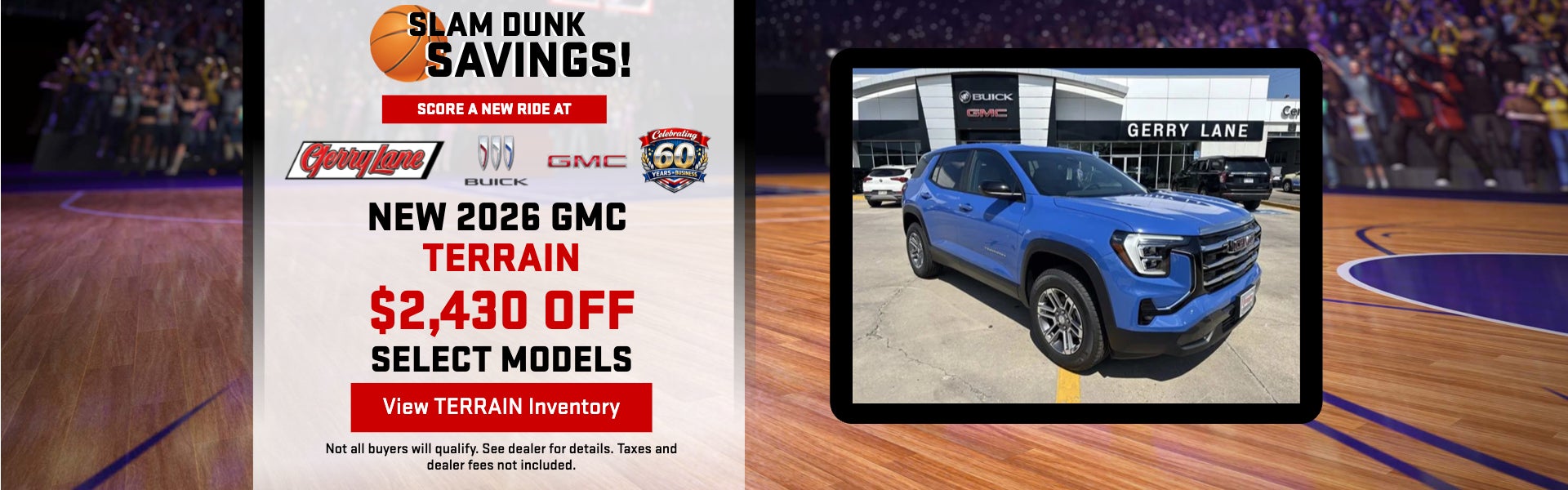 NEW 2026 GMC TERRAIN $2,430 OFF SELECT MODELS