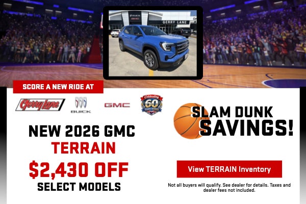 NEW 2026 GMC TERRAIN $2,430 OFF SELECT MODELS