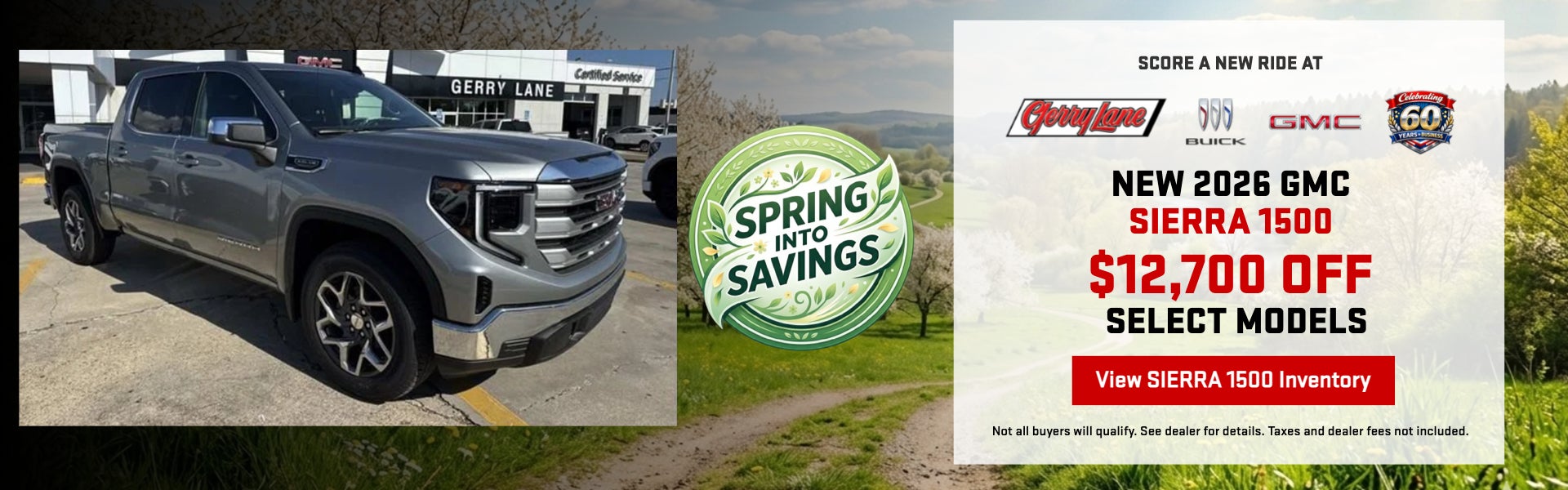 NEW 2026 GMC SIERRA 1500 $12,700 OFF SELECT MODELS