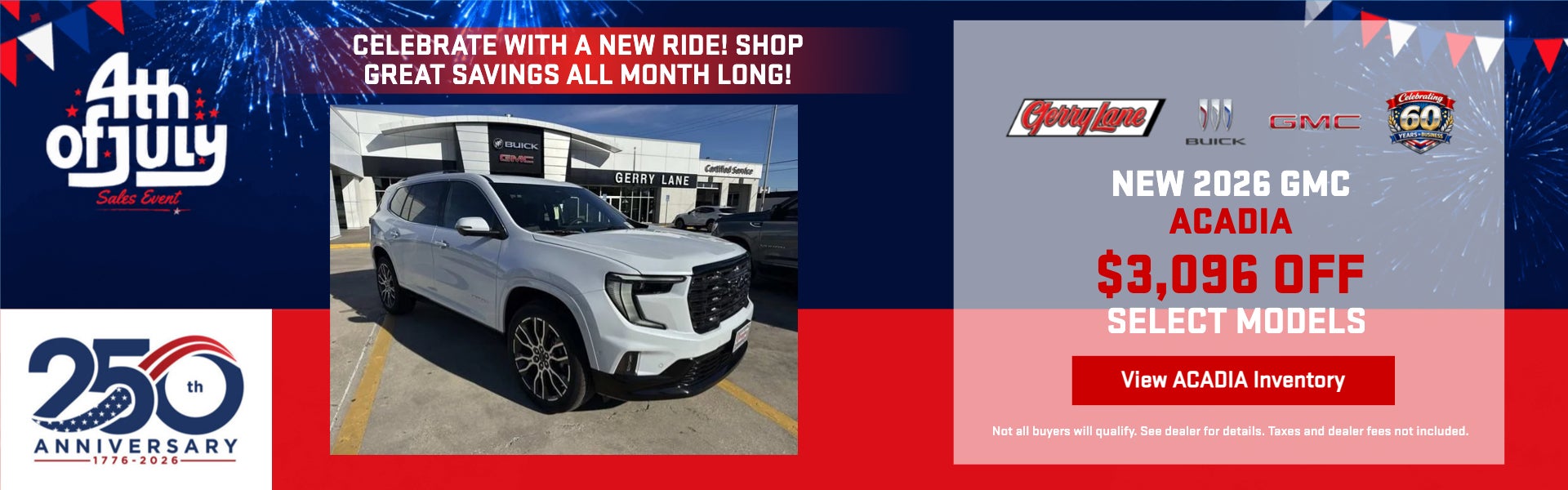 New 2026 GMC ACADIA