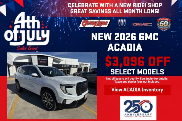 New 2026 GMC ACADIA
